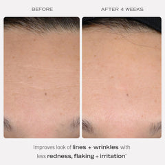 First Aid Beauty retinol complex serum peptides illustration communicates anti-aging support for delicate complexions