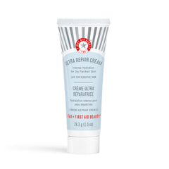 First Aid Beauty Ultra Repair Cream bottle showing deep hydration for dry skin.