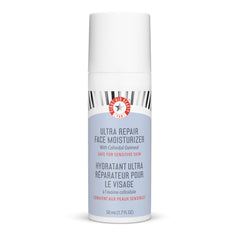 First Aid Beauty Ultra Repair Moisturizer jar front view showing soothing hydration for dry skin
