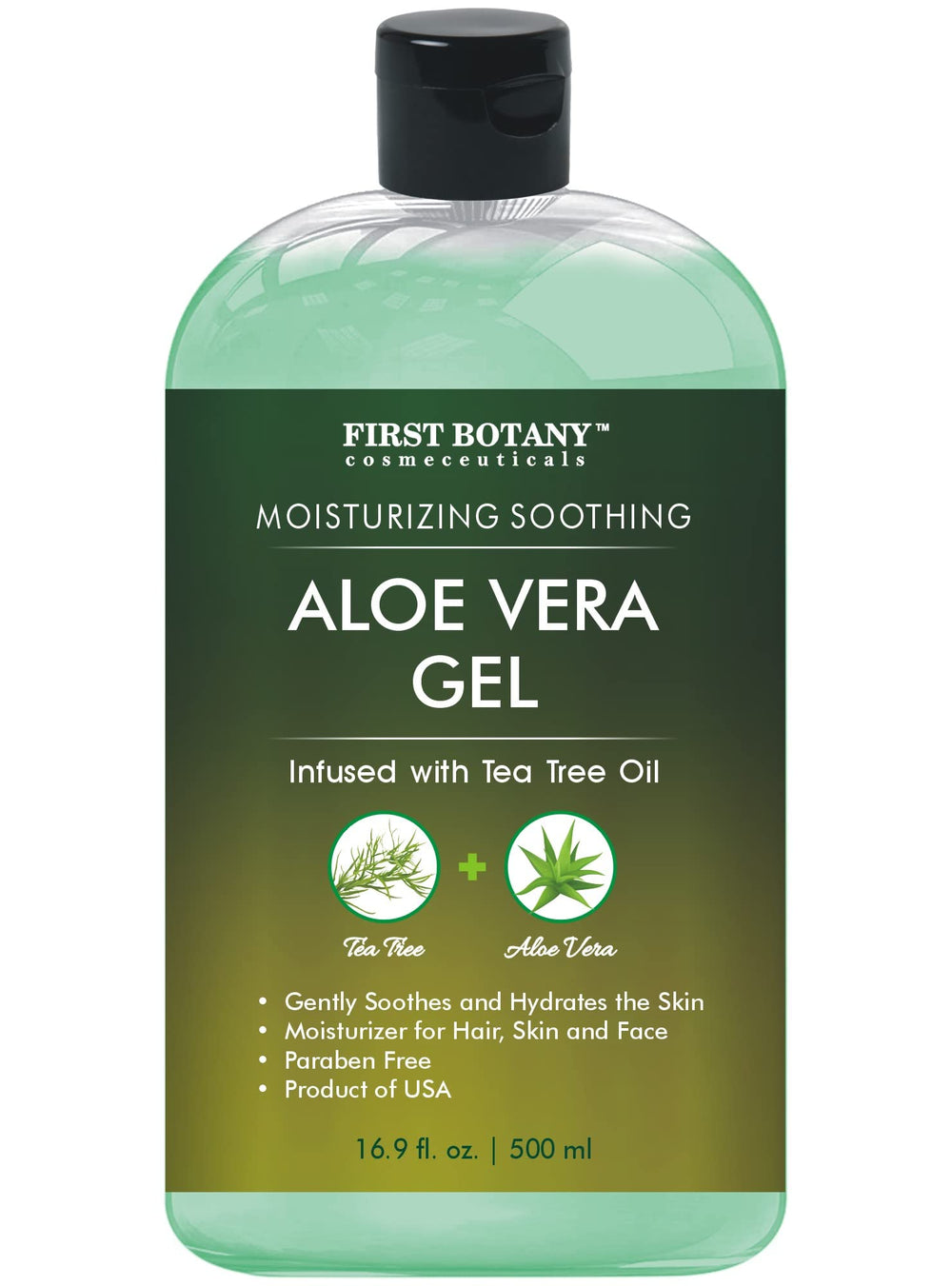 First Botany Aloe Vera Gel para rostro, hidratación suave para todo tipo de piel