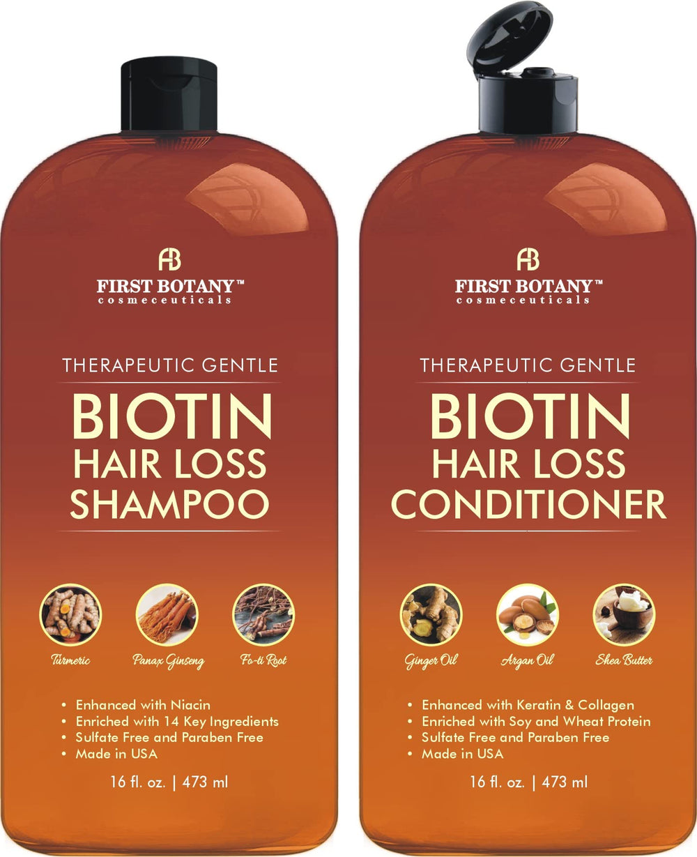 First Botany hair growth shampoo bottle front view promoting scalp vitality.