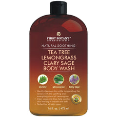 First Botany Jabon Cuerpo Tea Tree - botella, aroma vigorizante para piel limpia