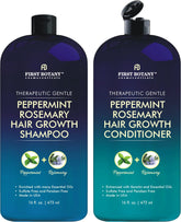 First Botany Peppermint Rosemary Shampoo bottle for a daily refreshing cleanse.