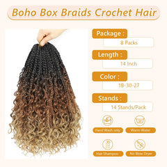 Firstcyh Hair 14 roots per pack ideal for fuller box braids