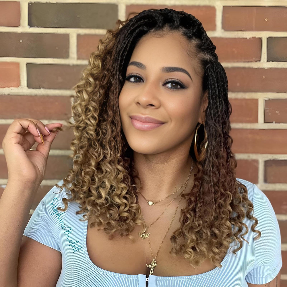 Firstcyh Hair Goddess Box Braids 14inch prelooped for quick installs