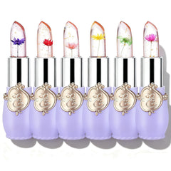 Barra de labios firstfly gelatina floral con cambio de color y hidratación suave