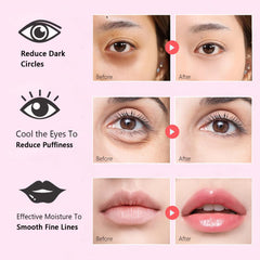 Firstfly lip mask crystal closeup showing moisture and smooth lips