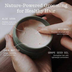 Firsthand pomade with low shine finish for natural look.