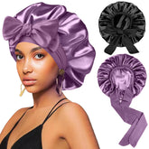 FIRSTPELLA gorro seda grande para dormir protege el cabello durante la noche.