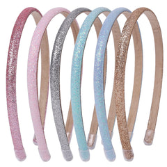 Fishdown diadema brillante oro con forro suave, cómoda para fiestas.