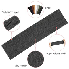 Fishinsea elastic-soft headband closeup highlights breathable fabric and smooth touch