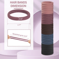 Fishinsea seamless hair ties in raspberry rose for smooth, snag-free ponytails.