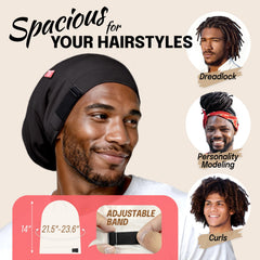 Gorro satin Fittia ideal para rizos, mantiene la humedad y reduce frizz.