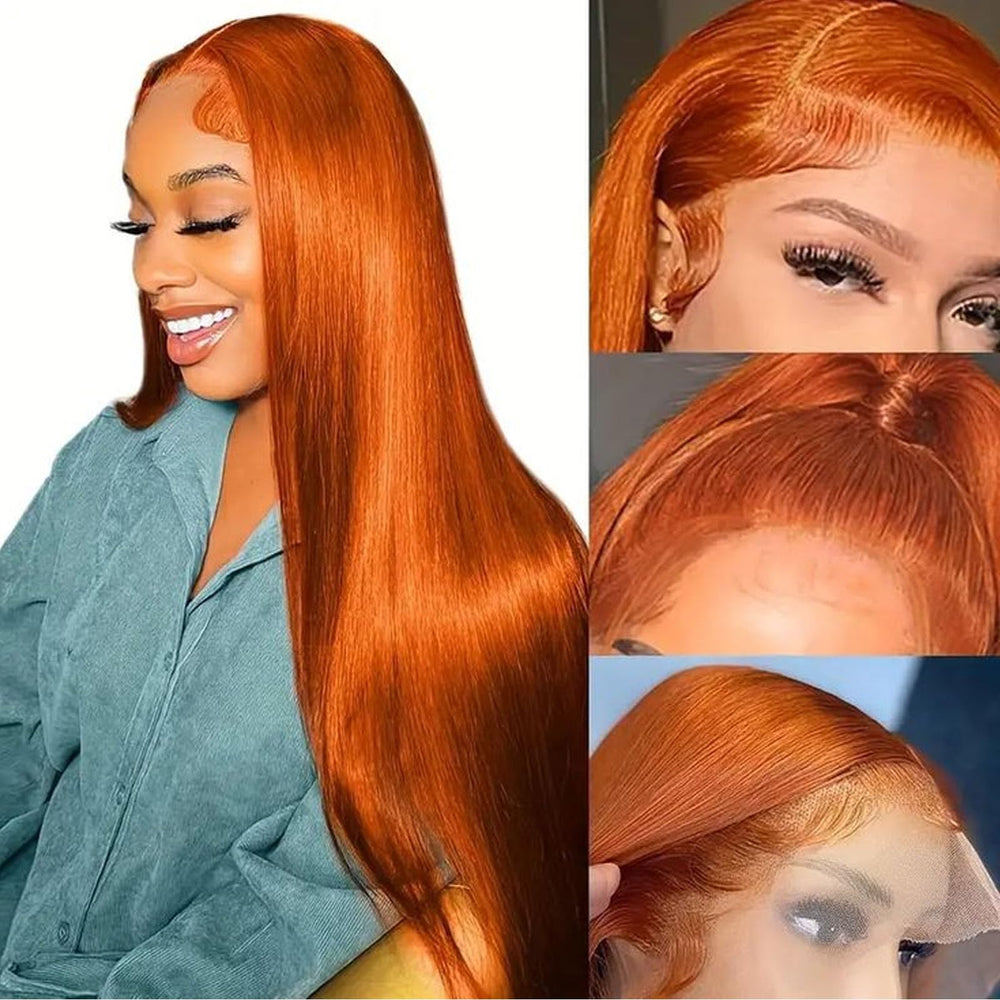 Fiumer ginger wig 13x4 lace front angle with natural hairline and soft texture