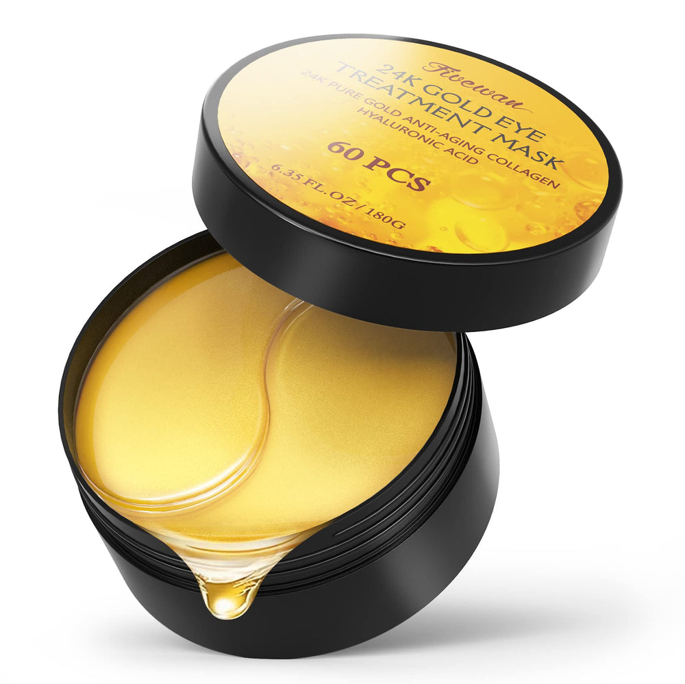 Fivewan parches oculares 24k oro, revitalizan la mirada.
