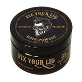 Fix Your Lid bottle pour for controlled pomade application.
