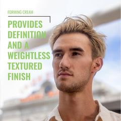 Fix Your Lid Forming Cream in-hand shot, emphasizing portable design for easy styling on the go.