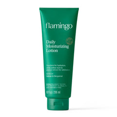 Flamingo Loción diaria 24 horas, hidratación continua para la piel.
