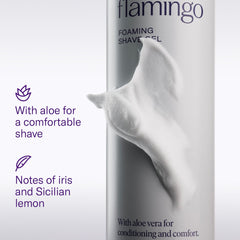 Flamingo razor blade refills with five blades designed for close, lasting results