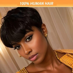 Flandi Pixie Cut Wig layered style for a modern, natural look