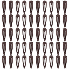 FLAREANN glossy brown snap clip 2-inch for everyday brunette styling
