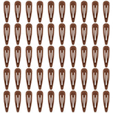 FLAREANN light brown glossy snap hair clip in 2inch size for secure daily styling.