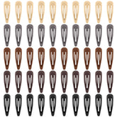 FLAREANN beige glossy snap clip secures bangs with a neat look