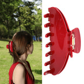 FlaSloth Cherry Red Claw Clip 4inch securely holds hair all day