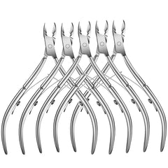 Flauntia 5-pack cuticle trimmers ready for at-home manicure sessions.