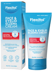 Flexitol Crema Eczema para rostro y párpados, alivia la comezón y la sequedad.