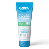 Flexitol Revitalizing Foot Cream bottle delivers intensive hydration for dry feet.
