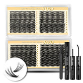 FLOMAZE Lash Clusters Kit components for at-home salon-quality lashes