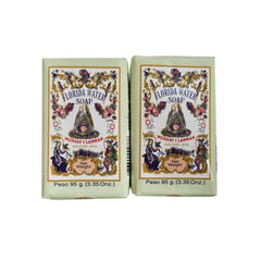 Florida Water bar soap lather on hand illustrating a cleansing ritual.