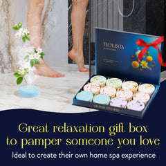 Flovista lavender shower steamer for calming aromatherapy during showers.