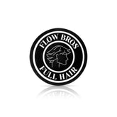 Flow Bros Hair Clay jar side demonstrates strong hold for all-day shape