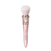 Flower Knows Sweetie Bear rounded blush brush in strawberry pink for seamless color