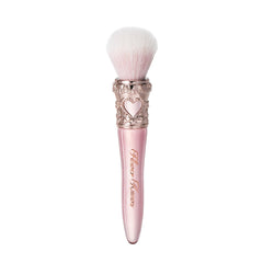 Flower Knows Sweetie Bear rounded blush brush in strawberry pink for seamless color