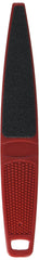 Flowery Original Swedish Clover Red foot file surface with dual grit for smoothing.