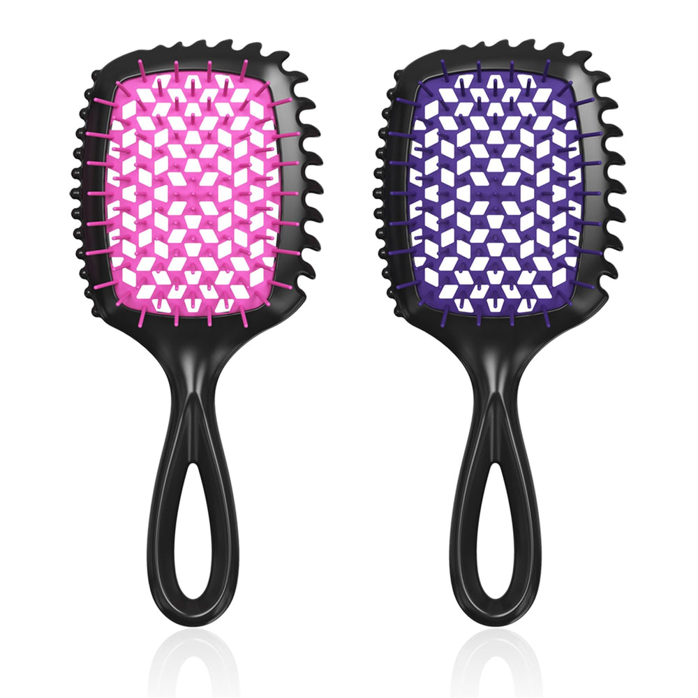 FlyLanyards Detangler Brush pink—pain-free detangling for wet or dry hair.