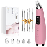 FLYMOOO Blackhead Remover with cordless handle for precise at-home pore cleansing.