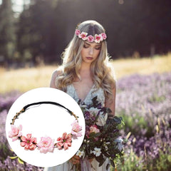Coronas florales Flyouthe en colores vivos, perfectas para celebraciones y looks festivos.