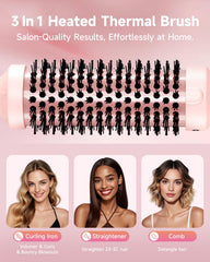 FLYZEMAA pink anti-frizz brush reduces static for sleek finishes