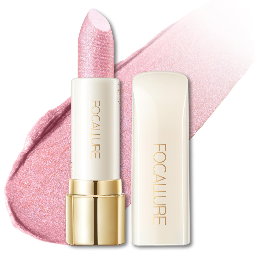 FOCALLURE barra de labios brillo perla, acabado perlado que ilumina los labios