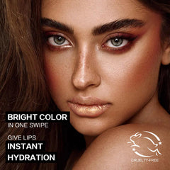 FOCALLURE Glisten Opal Shine pigmento alto para labios vibrantes todo el día