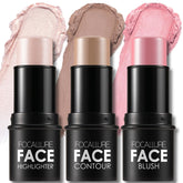 FOCALLURE kit de contorno en crema: caja con tres tonos para rostro