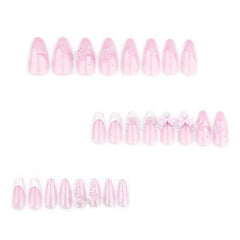 Uñas falsas Foccna frances rosadas, elegantes para ocasiones formales.