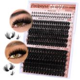 Focipeysa 100D cluster lashes close-up for natural daily wear