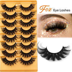 Focipeysa 8D mink lashes with full volume and light feel.
