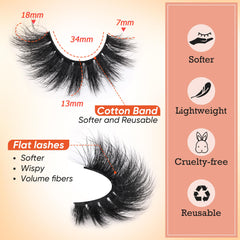 Focipeysa cat-eye mink lashes for bigger-looking eyes and definition