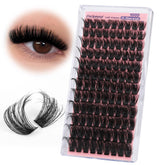 Focipeysa fluffy lash clusters 100D set for natural volume and comfort